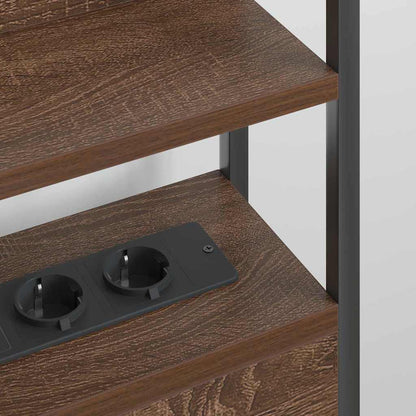 Testata contenitore Rovere marrone 200 cm Legno multistrato