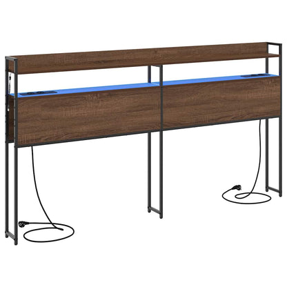 Testata contenitore Rovere marrone 200 cm Legno multistrato