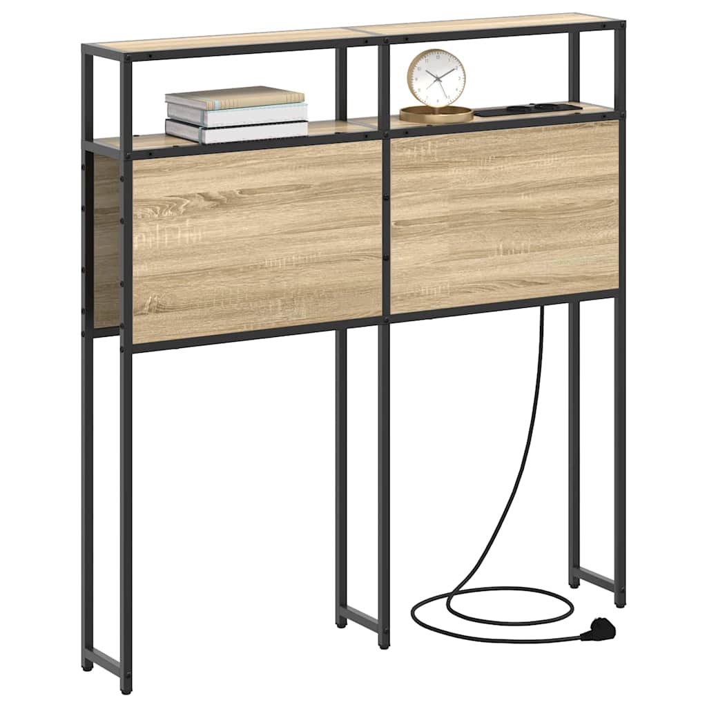 Testata contenitore rovere sonoma 75 cm Legno multistrato