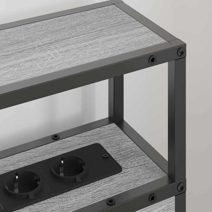 Testata contenitore Grigio sonoma 75 cm Legno multistrato