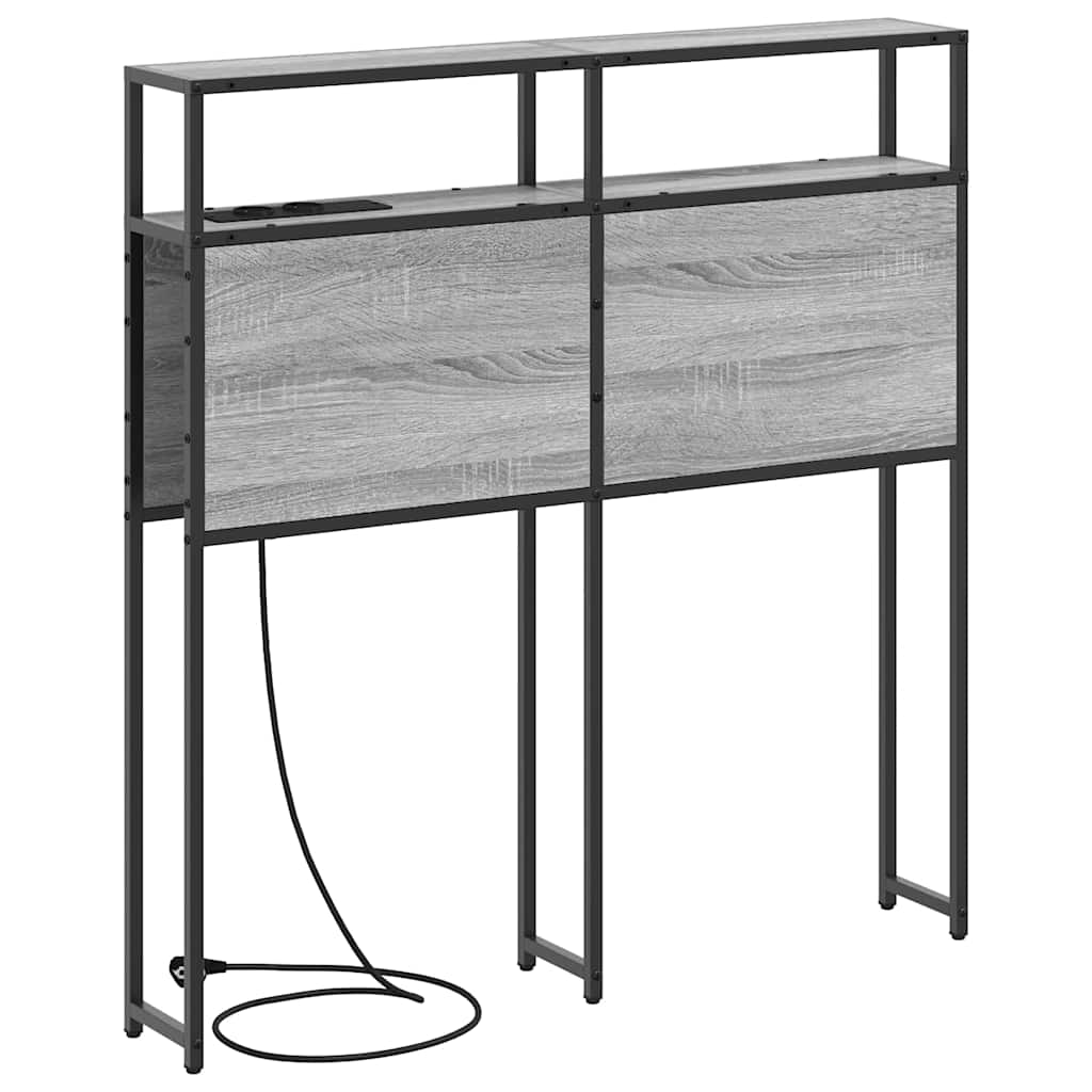 Testata contenitore Grigio sonoma 75 cm Legno multistrato