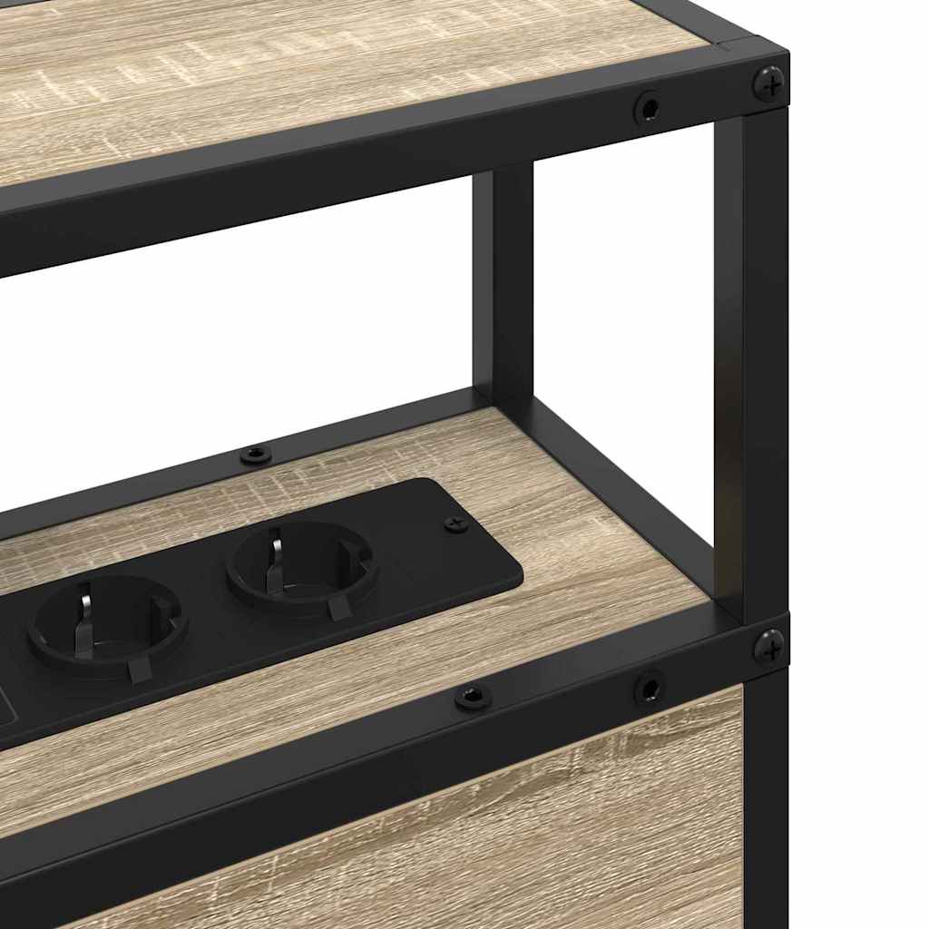 Testata contenitore rovere sonoma 80 cm Legno multistrato