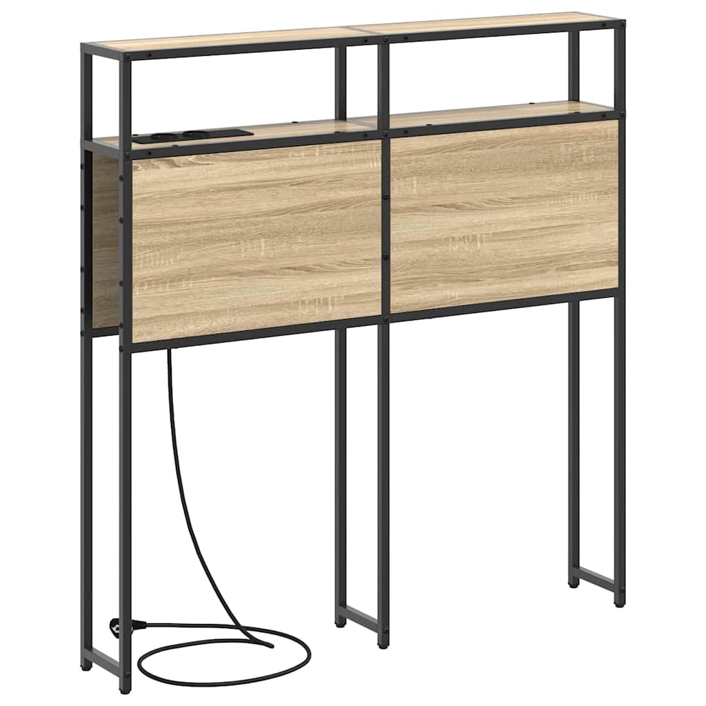 Testata contenitore rovere sonoma 80 cm Legno multistrato