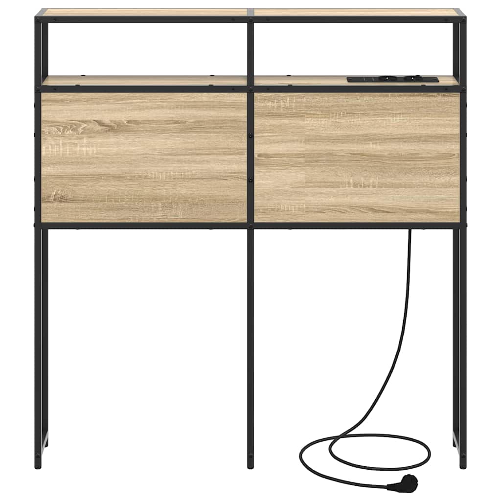 Testata contenitore rovere sonoma 80 cm Legno multistrato