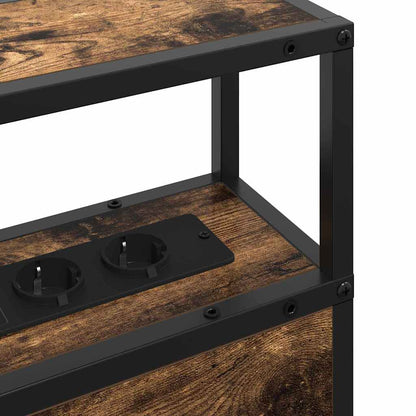 Testata contenitore Rovere fumo 80 cm Legno multistrato