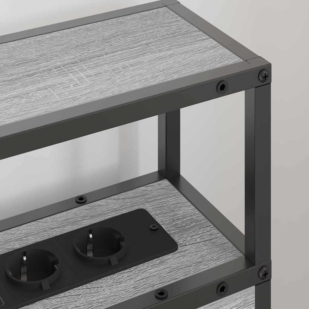 Testata contenitore Grigio sonoma 80 cm Legno multistrato