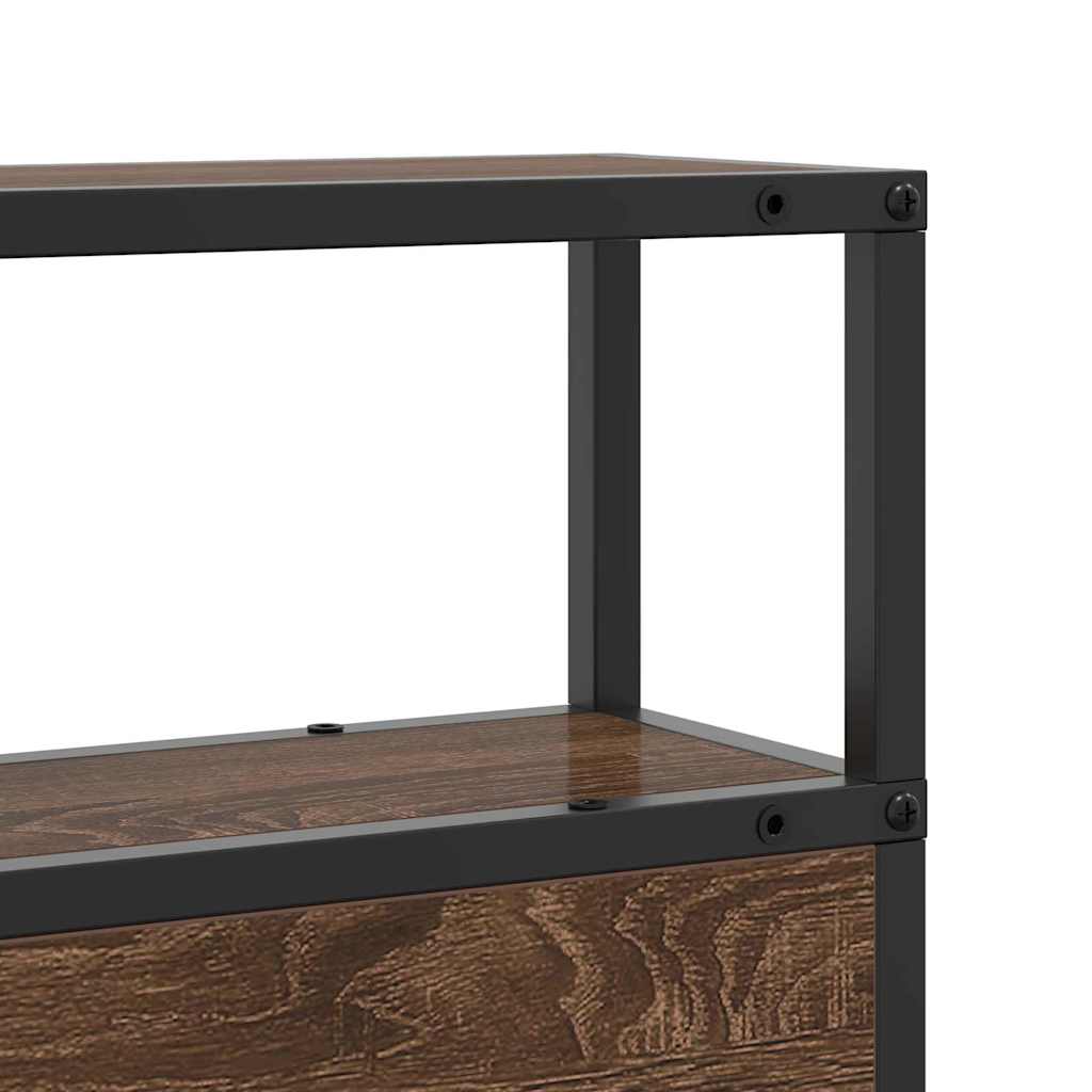 Testata contenitore Rovere marrone 80 cm Legno multistrato