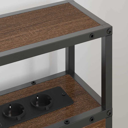 Testata contenitore Rovere marrone 80 cm Legno multistrato