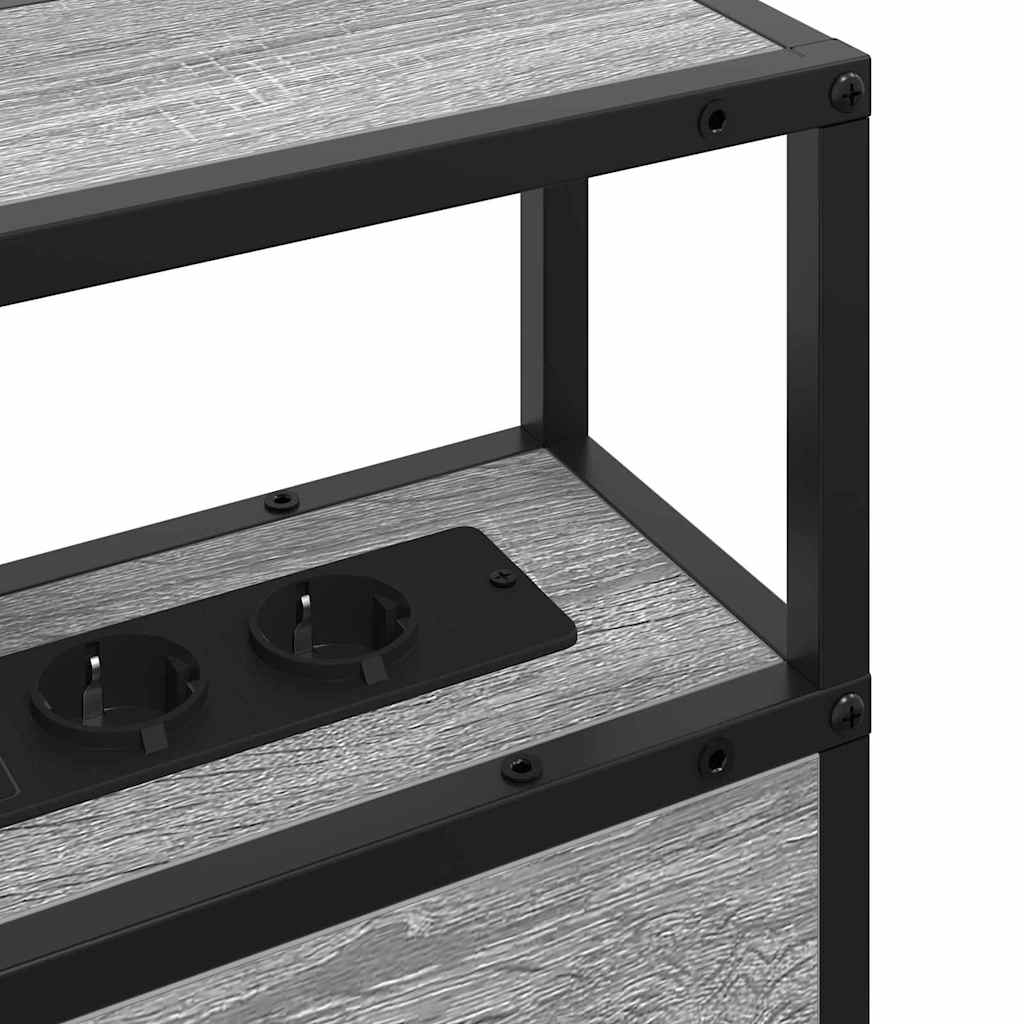 Testata contenitore Grigio sonoma 90 cm Legno multistrato