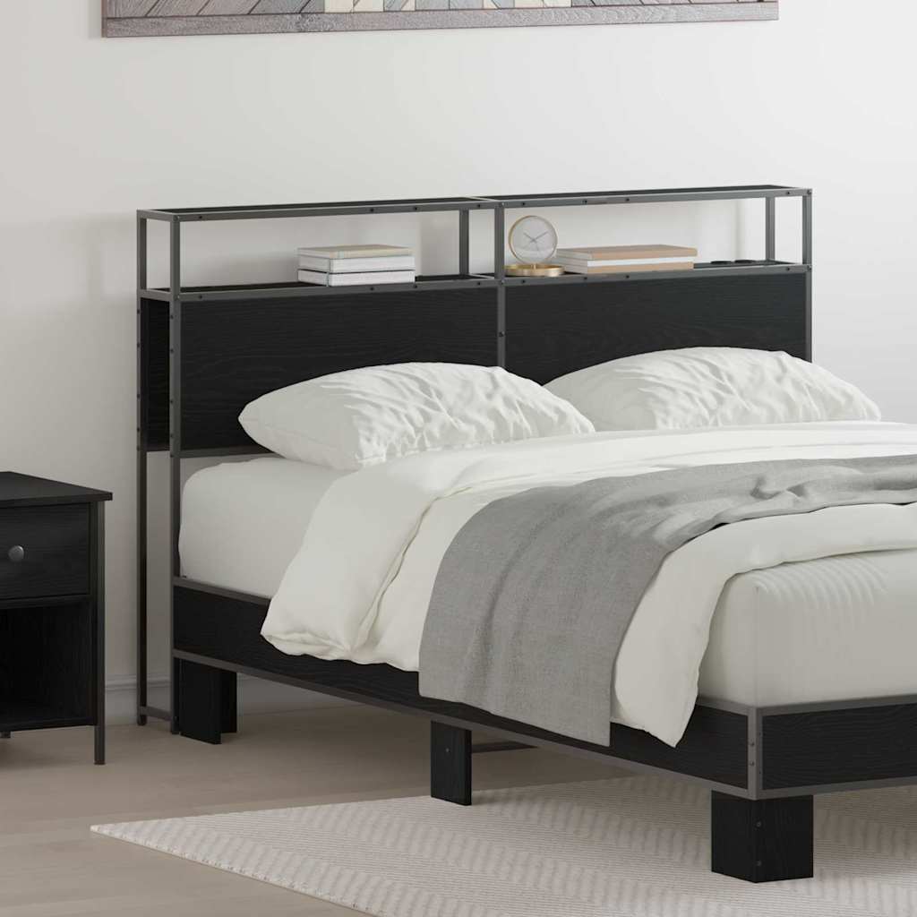 Testata contenitore Rovere nero 120 cm Legno multistrato