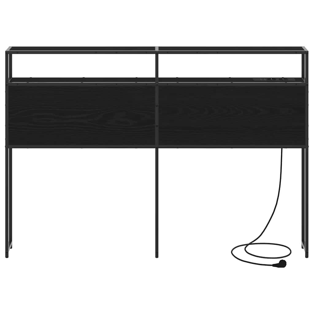 Testata contenitore Rovere nero 120 cm Legno multistrato