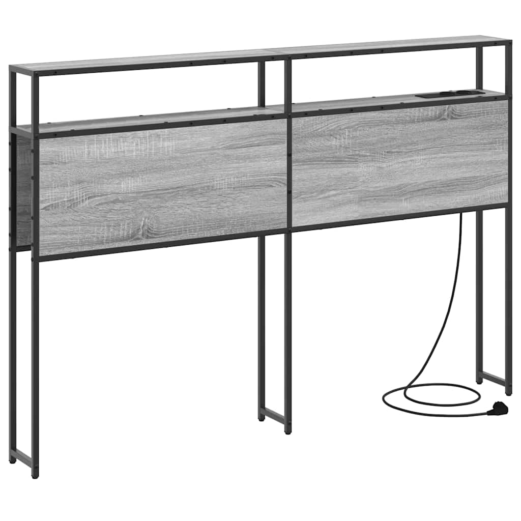 Testata contenitore Grigio sonoma 120 cm Legno multistrato