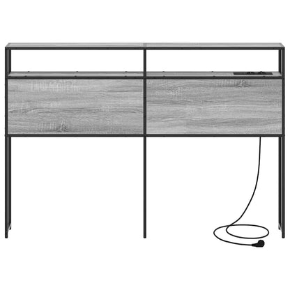 Testata contenitore Grigio sonoma 120 cm Legno multistrato