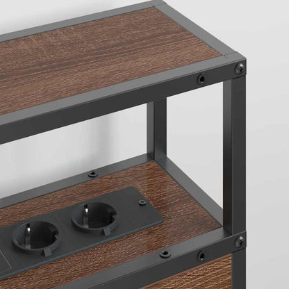 Testata contenitore Rovere marrone 120 cm Legno multistrato