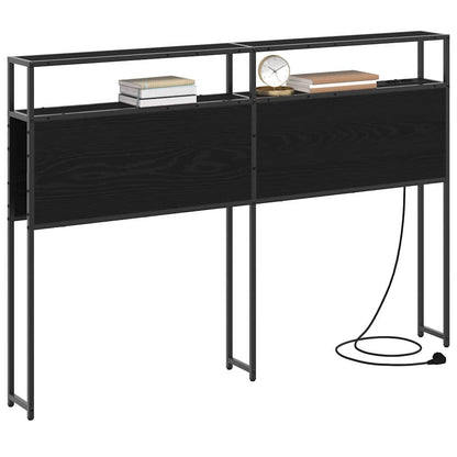 Testata contenitore Rovere nero 135 cm Legno multistrato