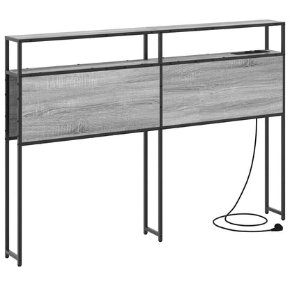 Testata contenitore Grigio sonoma 135 cm Legno multistrato