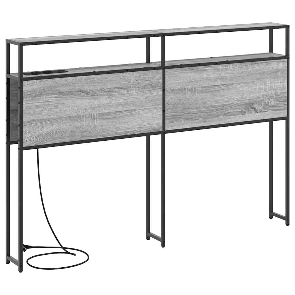Testata contenitore Grigio sonoma 135 cm Legno multistrato