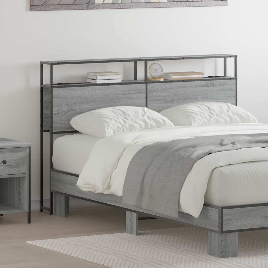 Testata contenitore Grigio sonoma 140 cm Legno multistrato