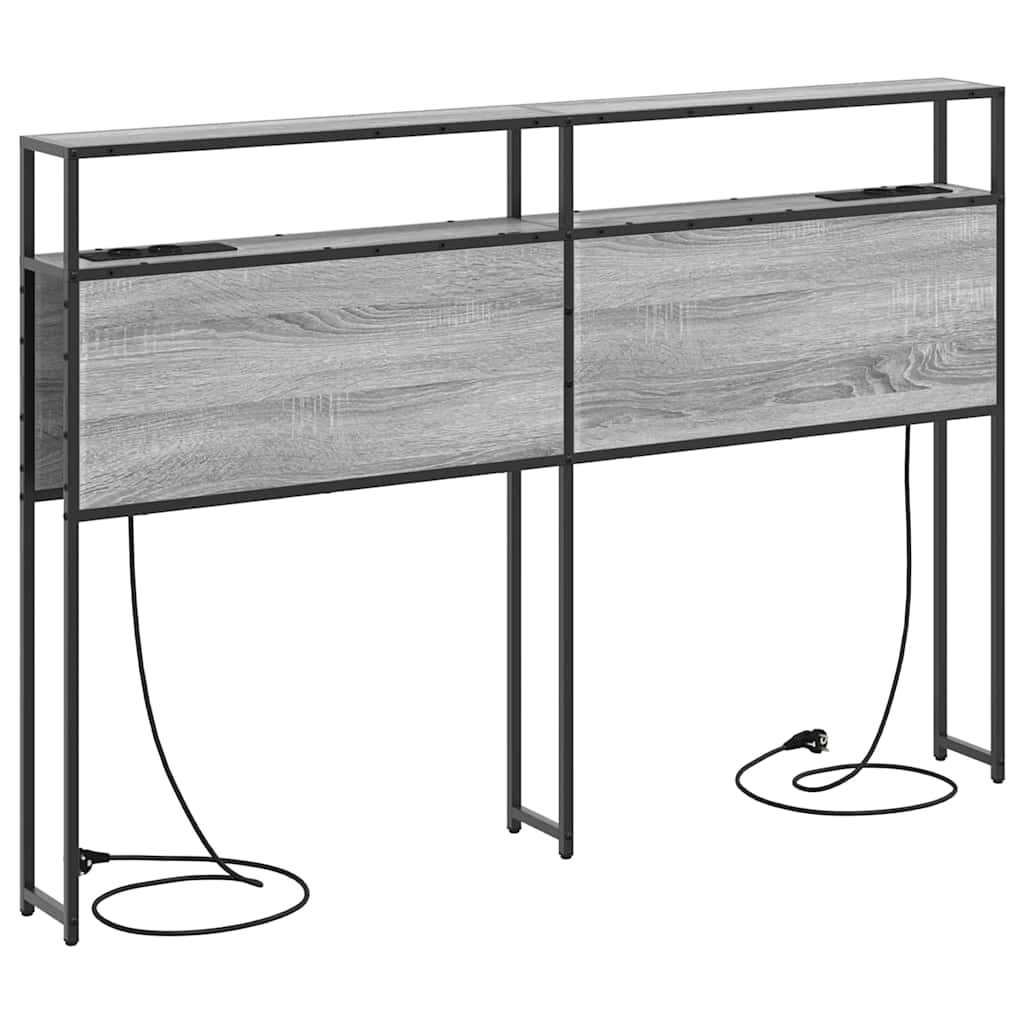 Testata contenitore Grigio sonoma 140 cm Legno multistrato