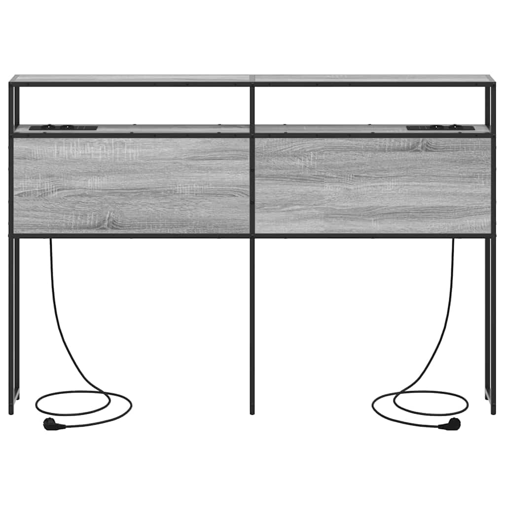 Testata contenitore Grigio sonoma 140 cm Legno multistrato