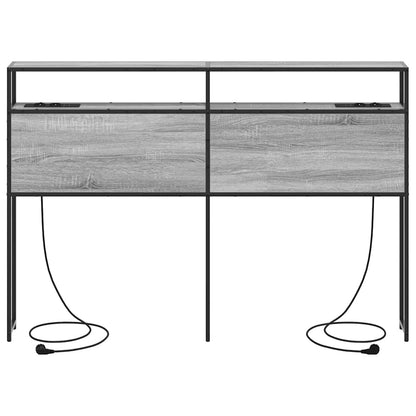 Testata contenitore Grigio sonoma 140 cm Legno multistrato