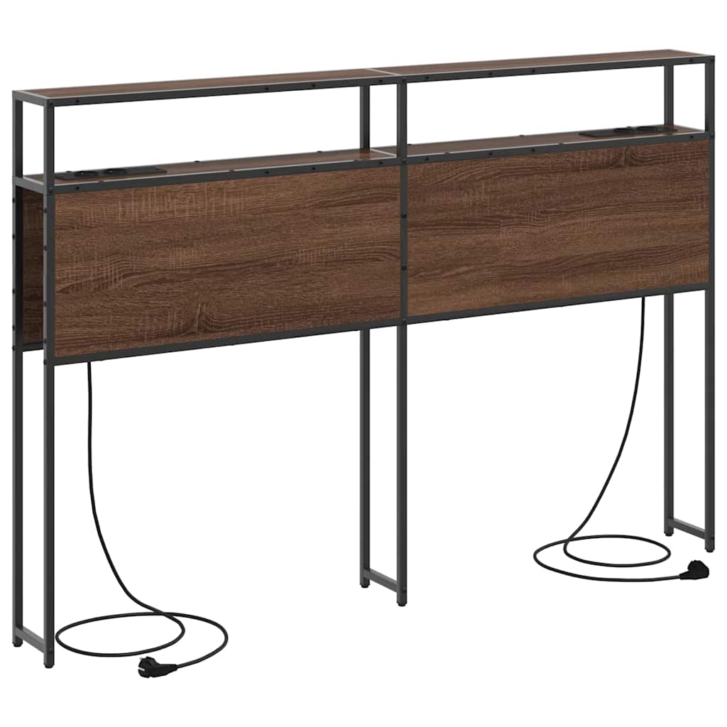 Testata contenitore Rovere marrone 150 cm Legno multistrato