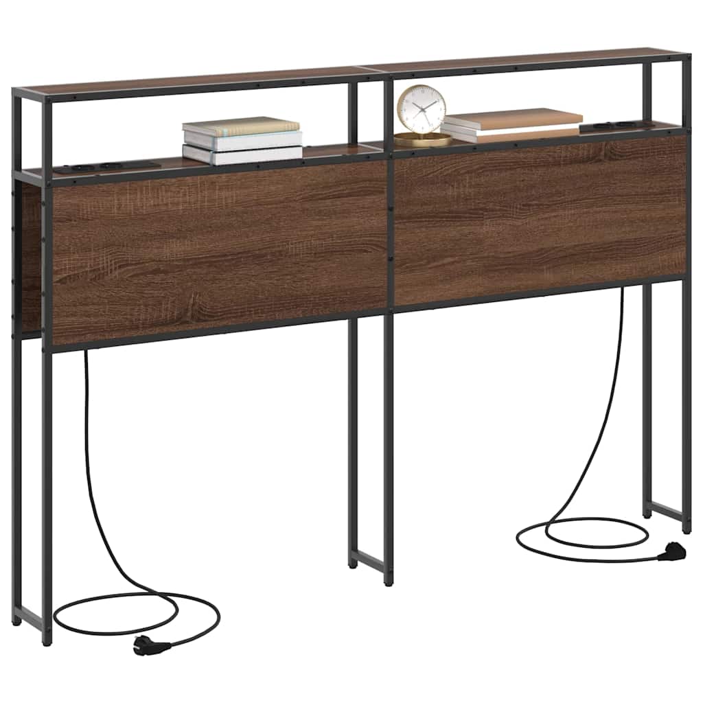 Testata contenitore Rovere marrone 150 cm Legno multistrato