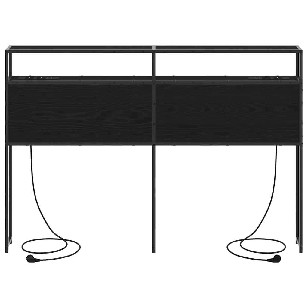 Testata contenitore Rovere nero 160 cm Legno multistrato