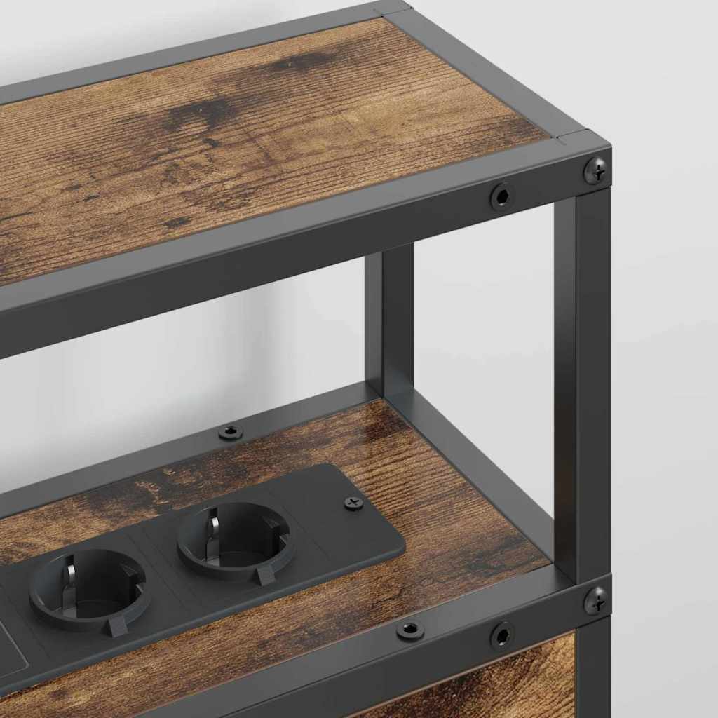 Testata contenitore Rovere fumo 160 cm Legno multistrato