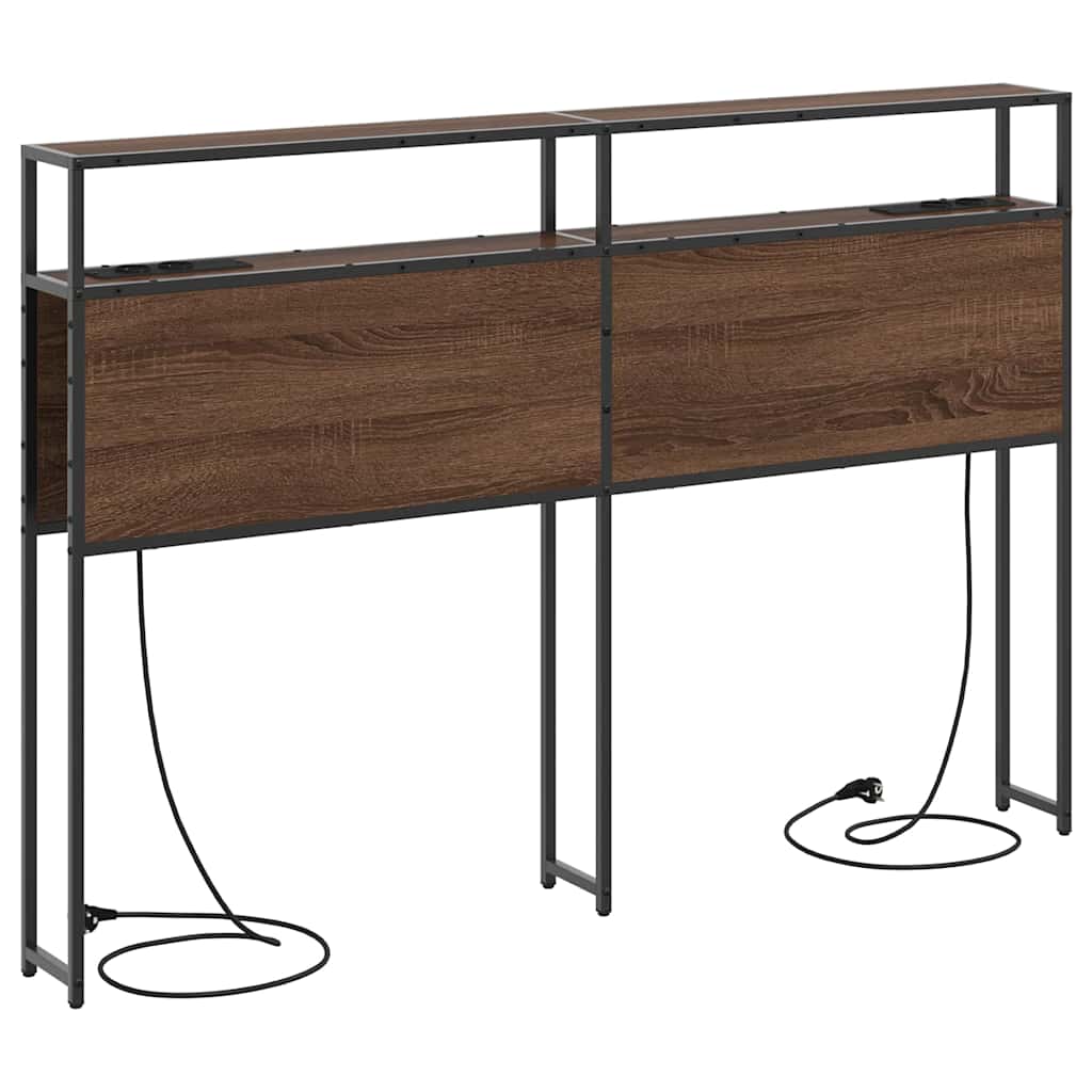 Testata contenitore Rovere marrone 160 cm Legno multistrato