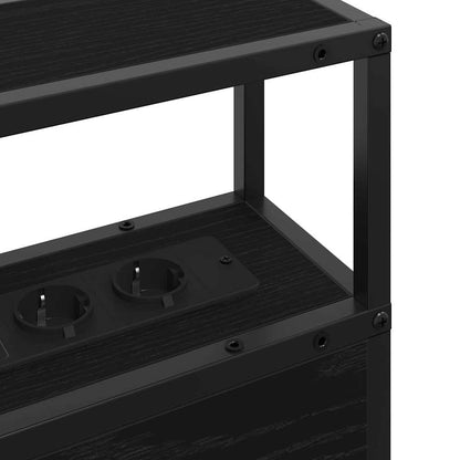 Testata contenitore Rovere nero 180 cm Legno multistrato