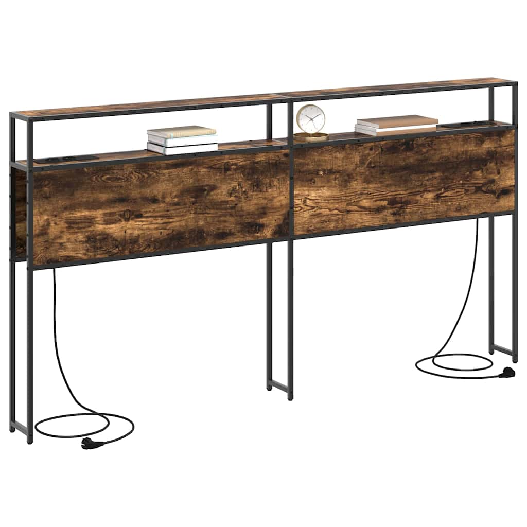 Testata contenitore Rovere fumo 180 cm Legno multistrato