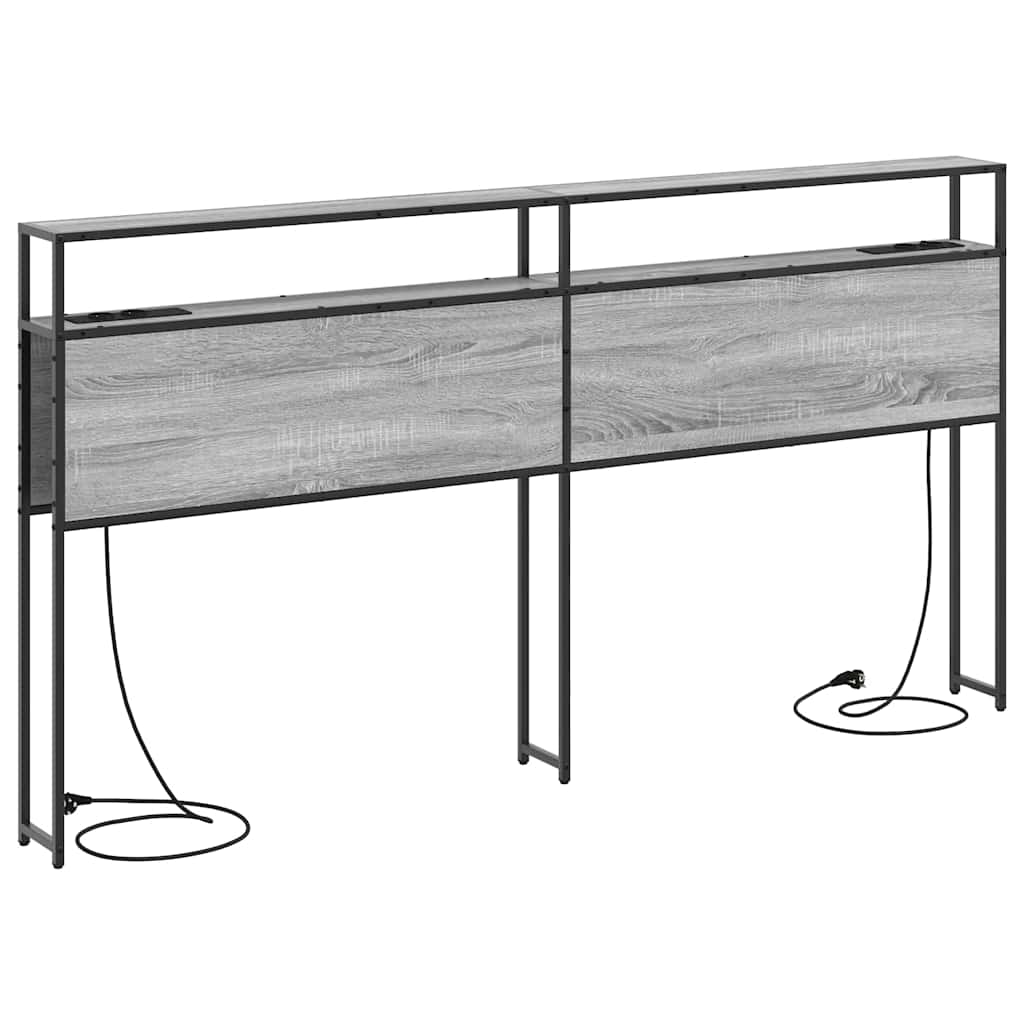 Testata contenitore Grigio sonoma 180 cm Legno multistrato