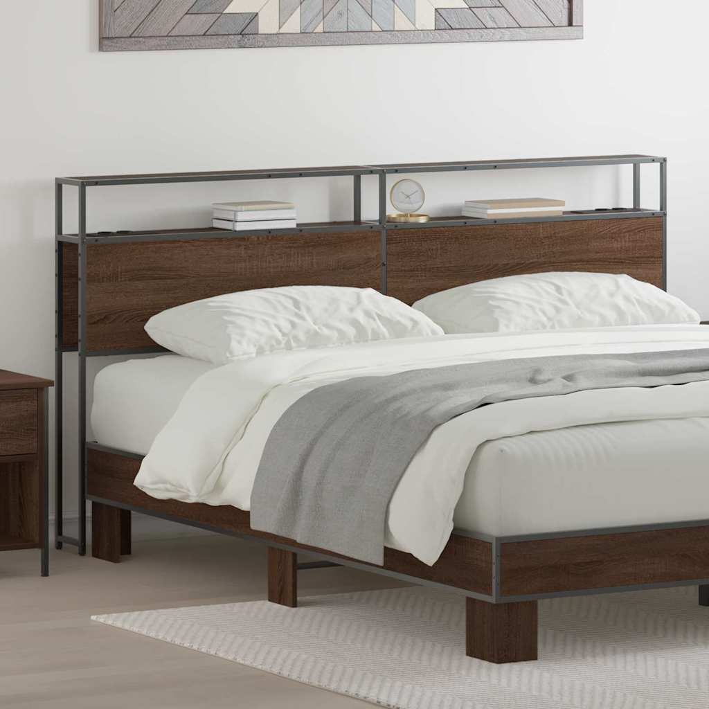 Testata contenitore Rovere marrone 180 cm Legno multistrato