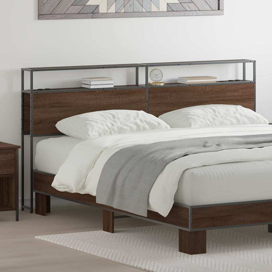 Testata contenitore Rovere marrone 180 cm Legno multistrato