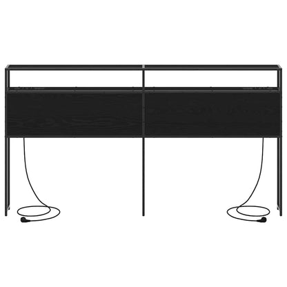 Testata contenitore Rovere nero 200 cm Legno multistrato