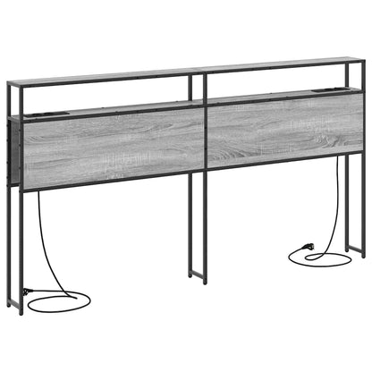 Testata contenitore Grigio sonoma 200 cm Legno multistrato