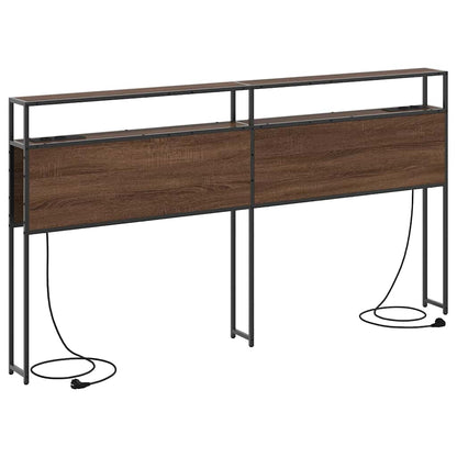 Testata contenitore Rovere marrone 200 cm Legno multistrato