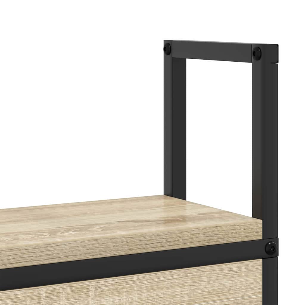 Testiera con Stazione di Carica e Storage rovere sonoma