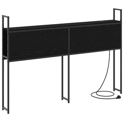 Testiera con Stazione di Carica e Storage Rovere nero