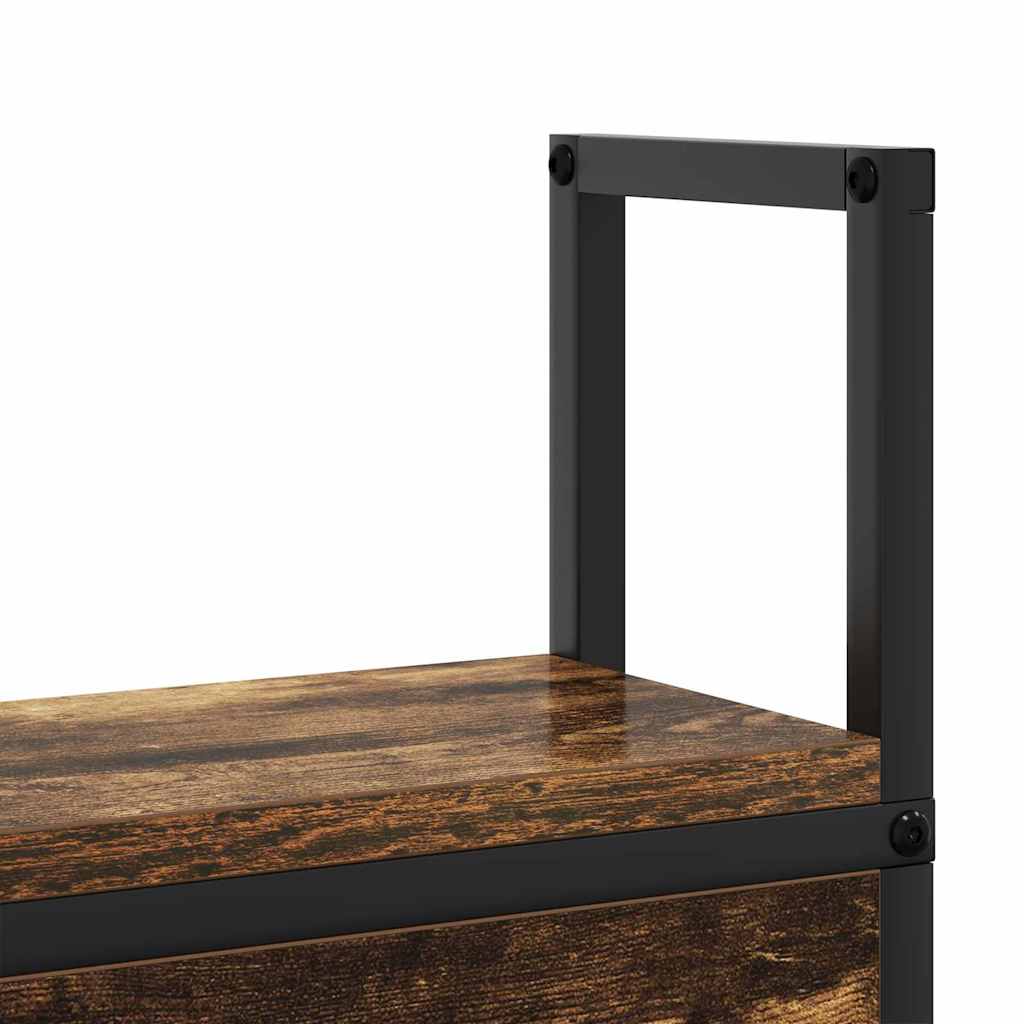 Testiera con Stazione di Carica e Storage Rovere fumo 150 cm