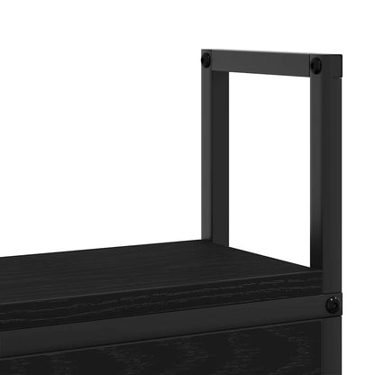 Testiera con Stazione di Carica e Storage Rovere nero
