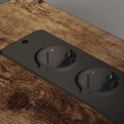 Cabina con Stazione di Ricarica Rovere fumé 61 x 46 x 67 cm | homemem39