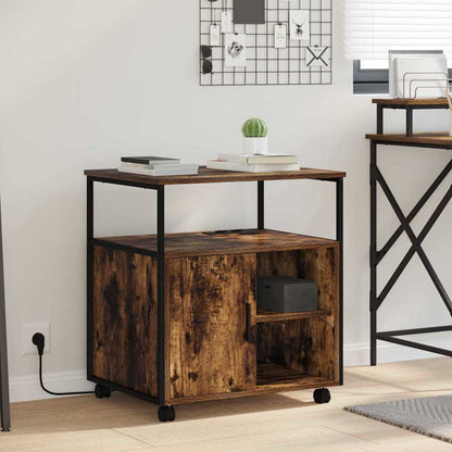 Cabina con Stazione di Ricarica Rovere fumé 61 x 46 x 67 cm | homemem39