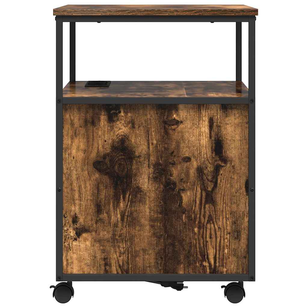 Cabina con Stazione di Ricarica Rovere fumé 61 x 46 x 67 cm | homemem39
