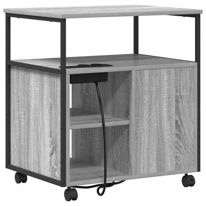 Cabina con Stazione di Ricarica Grigio Sonoma 61 x 46 x 67 cm | homemem39