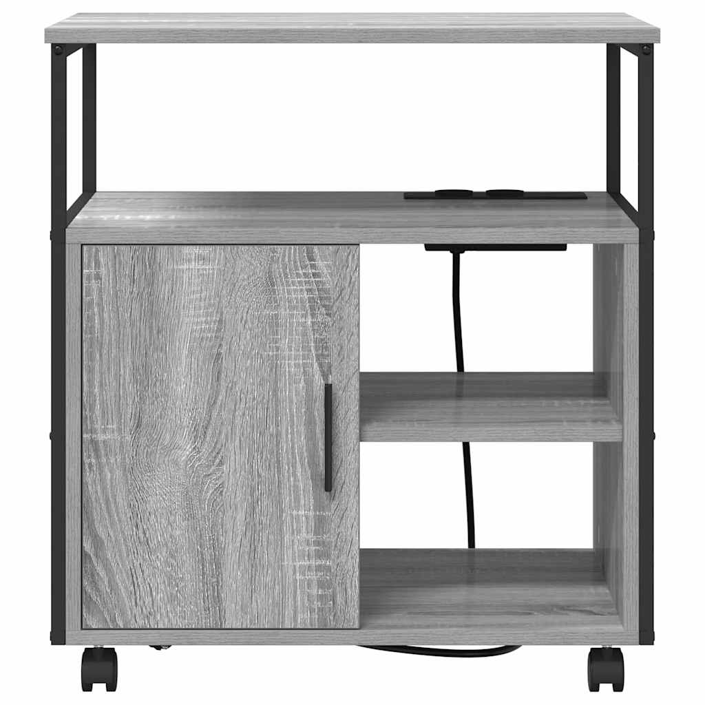 Cabina con Stazione di Ricarica Grigio Sonoma 61 x 46 x 67 cm | homemem39