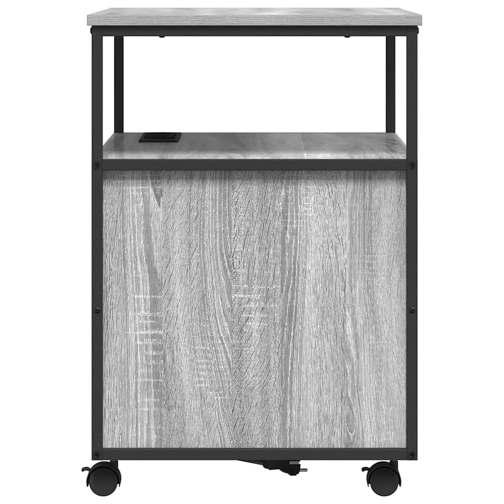 Cabina con Stazione di Ricarica Grigio Sonoma 61 x 46 x 67 cm | homemem39