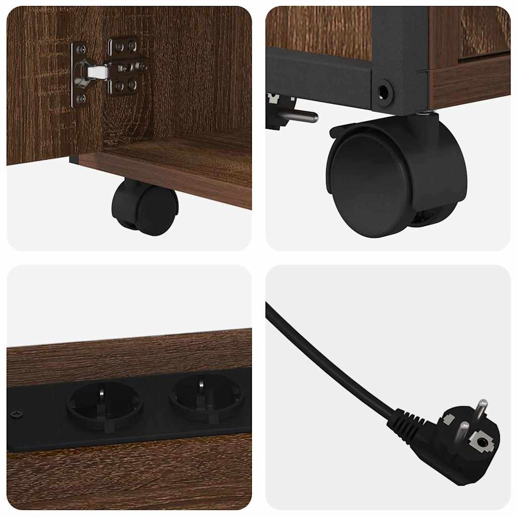 Cabina con Stazione di Ricarica Rovere Marrone 61 x 46 x 67 cm | homemem39