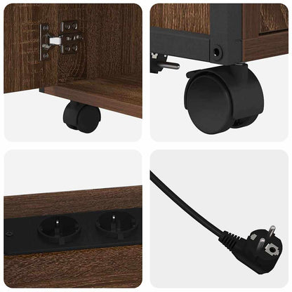 Cabina con Stazione di Ricarica Rovere Marrone 61 x 46 x 67 cm | homemem39